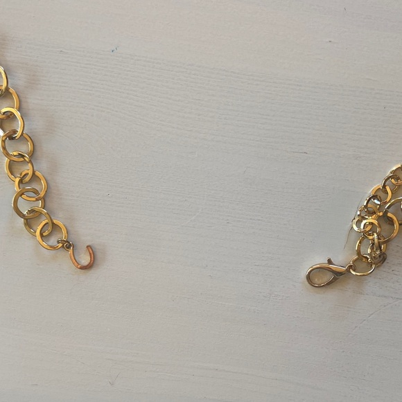 Gold Chain Belt with Leaf Charms - Picture 2 of 3